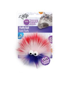AFP Παιχνίδι Γάτας Fluffy Ball Red-Pink 9.5x5cm