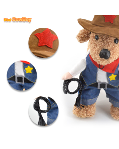 Pet Αποκριάτικη Στολή Σερίφης M 29cm