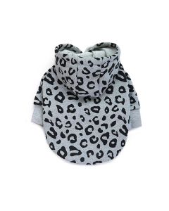 Pet Φούτερ Σκύλου Γκρι Λεοπάρ M