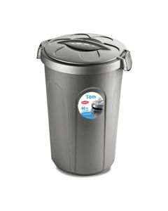 Stefanplast Tom Δοχείο Αποθήκευσης Γκρι 46L