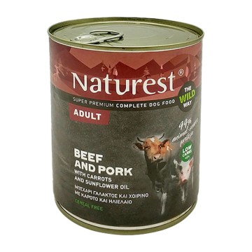 Naturest Adult Χοιρινό, Μοσχάρι & Λαχανικά 800gr