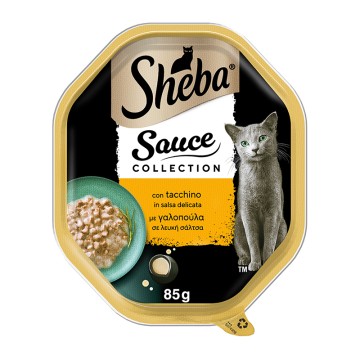 Sheba Sauce Collection Δισκάκι Γαλοπούλα σε Σάλτσα 85gr