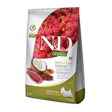 N&D Quinoa Dog Grain Free Skin & Coat Adult Mini Με Πάπια 2.5kg