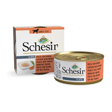 Schesir Dog Κοτόπουλο & Παπάγια σε Ζελέ 150gr