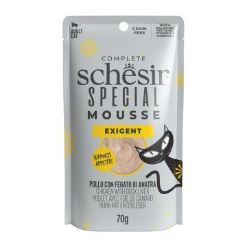 Schesir Cat Special Exigent Κοτόπουλο & Συκώτι Πάπιας 70gr