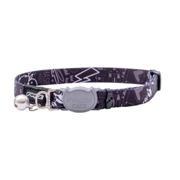 Rogz Περιλαίμιο Γάτας Midnight Black S 20-31cm