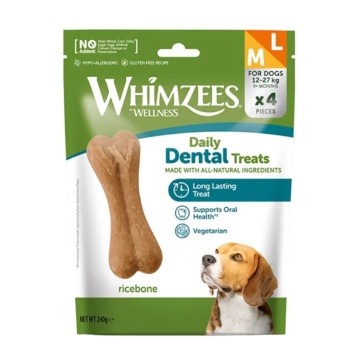Whimzees Daily Dental Treats Ricebone M/L 4τμχ