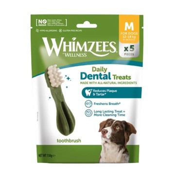 Whimzees Daily Dental Treats Toothbrush M 5τμχ