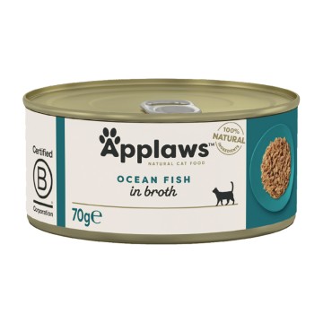 Applaws Cat Ψάρια Ωκεανού σε Ζωμό Κονσέρβα 70gr