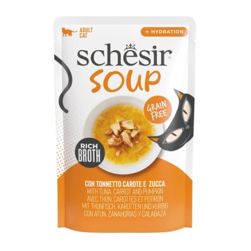 Schesir Cat Soup Τόνος & Κολοκύθα 40gr