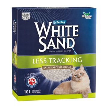 White Sand Άμμος Μπετονίτη Less Tracking 10L