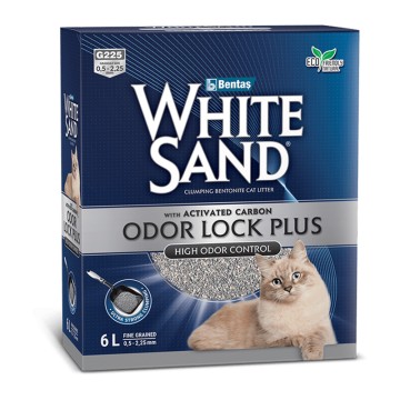 White Sand Άμμος Μπετονίτη Carbon Odor Lock 10L