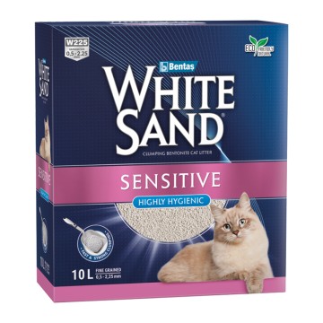 White Sand Άμμος Μπετονίτη Sensitive 10L