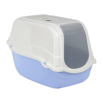 Pet Camelot Τουαλέτα Romeo 57x39x41cm με Πορτάκι & Φίλτρο Γαλάζιο