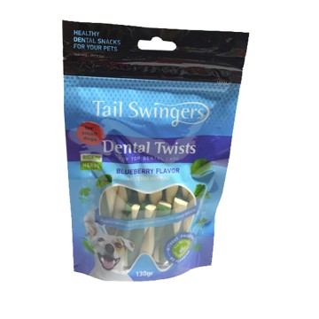Tail Swingers Small Breeds Dental Twists Μύρτιλο 130gr