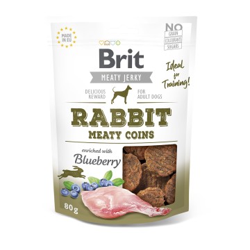 Brit Dog Snack Jerky Rabbit Meaty Coins 80gr
