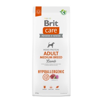 Brit Care Hypoallergenic Dog Adult Medium Lamb & Rice 12kg