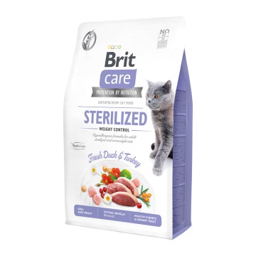 Brit Care Cat Sterilised Weight Control Duck & Turkey Grain Free 2kg