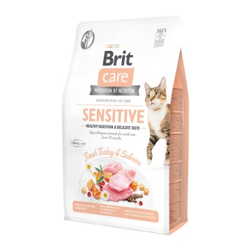 Brit Care Cat Sensitive Turkey & Salmon Grain Free 2kg