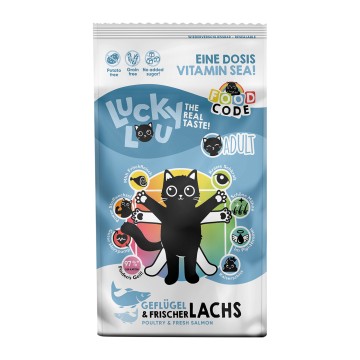 Lucky Lou Food Code Adult Πουλερικά & Φρέσκος Σολομός 1.7kg