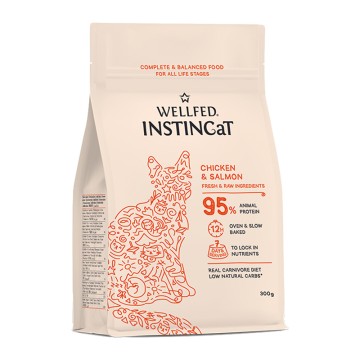 Wellfed InstinCat Chicken & Salmon 300gr