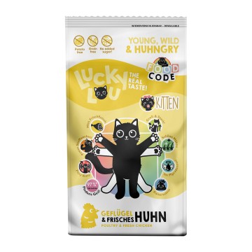 Lucky Lou Food Code Kitten Πουλερικά & Φρέσκο Κοτόπουλο 750gr