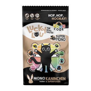 Lucky Lou Food Code SuperMono Κουνέλι & SuperFoods 750kg