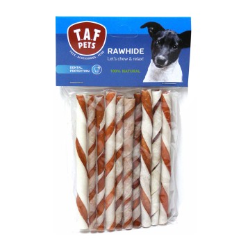 Taf Pets Rawide Twisted Sticks Δίχρωμα 10τμχ