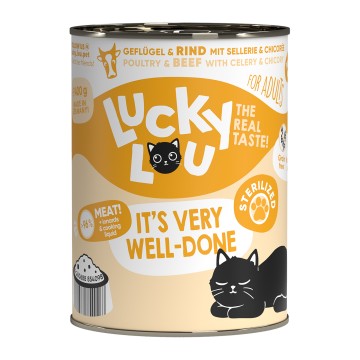 Lucky Lou LifeStage Adult Sterilized Πουλερικά & Βοδινό 400gr