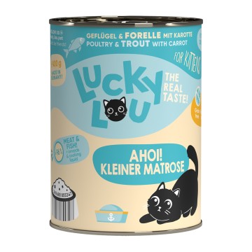 Lucky Lou LifeStage Kitten Πουλερικά & Πέστροφα 400gr