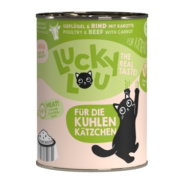 Lucky Lou LifeStage Kitten Πουλερικά & Βοδινό 400gr