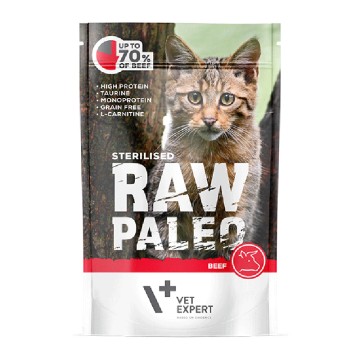 Vet Expert Raw Paleo Sterilised Beef 100 gr