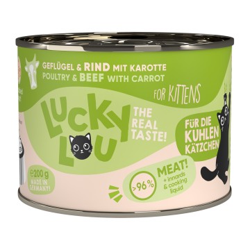 Lucky Lou LifeStage Kitten Πουλερικά & Βοδινό 200gr