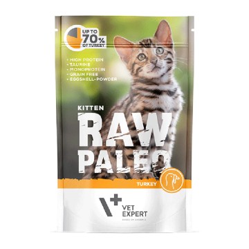 Vet Expert Raw Paleo Kitten Turkey 100 gr