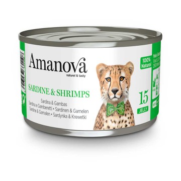 Amanova Cat Sardines & Shrimps Jelly 70gr