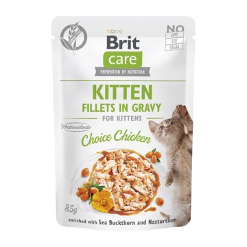 Brit Care Kitten Fillets in Gravy Chicken 85gr