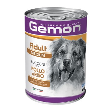 Gemon Dog Chunks Adult Medium Chicken & Rice 415g