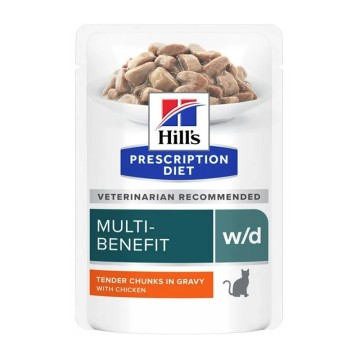Hill's Prescription Diet Feline w/d Multibenefit με Κοτόπουλο 85gr