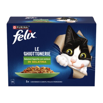Felix Agail Βοδινό & Καρότο, Κοτόπουλο & Ντομάτα 10x85gr