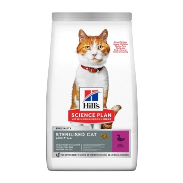 Hill's Science Plan Cat Adult Sterilised με Πάπια 1.5kg