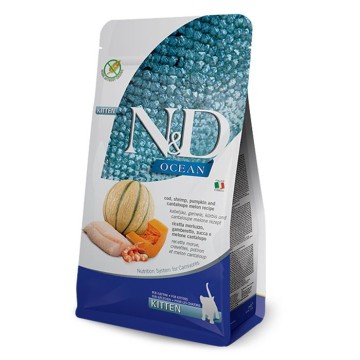 N&D Ocean Cat Kitten με Μπακαλιάρο & Κολοκύθα 5kg