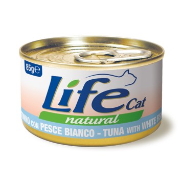 Life Cat με Τόνο & Λευκό Ψάρι 85gr