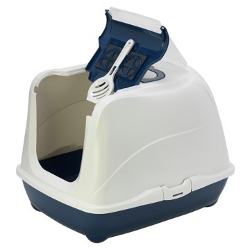 Moderna Flip Cat Κλειστή Τουαλέτα Γάτας Μπλε 50x39x37cm