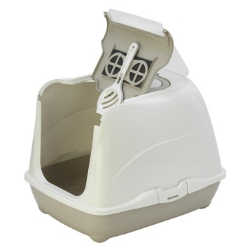 Moderna Flip Cat Κλειστή Τουαλέτα Γάτας Γκρι 50x39x37cm