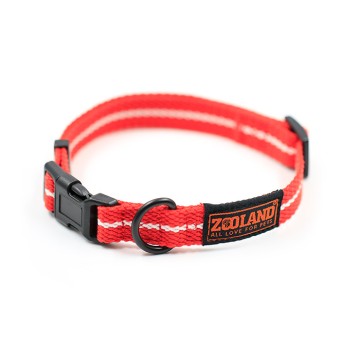 Zooland Περιλαίμιο Cotton Webbing Κόκκινο S 1.5x24-36cm