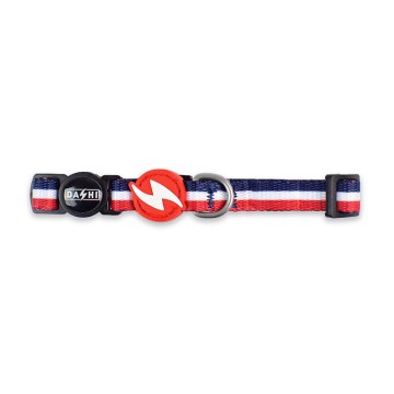 Dashi Κολάρο - Περιλαίμιο Σκύλου Stripes Red & Blue S 28-42cm