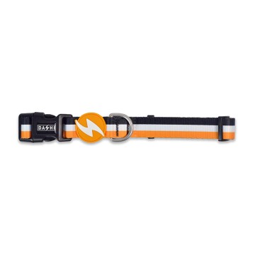 Dashi Περιλαίμιο Σκύλου Stripes Orange & Black S 28-42cm