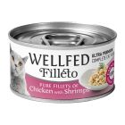 Wellfed Filleto Φιλετάκια Κοτόπουλο & Γαρίδες 70gr
