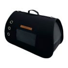 Woofmoda Τσάντα Μεταφοράς Σκύλου - Γάτας Μαύρη IATA 17x35x23cm