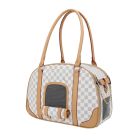 Pet Τσάντα Μεταφοράς Μπεζ Καρό 42x19x29cm